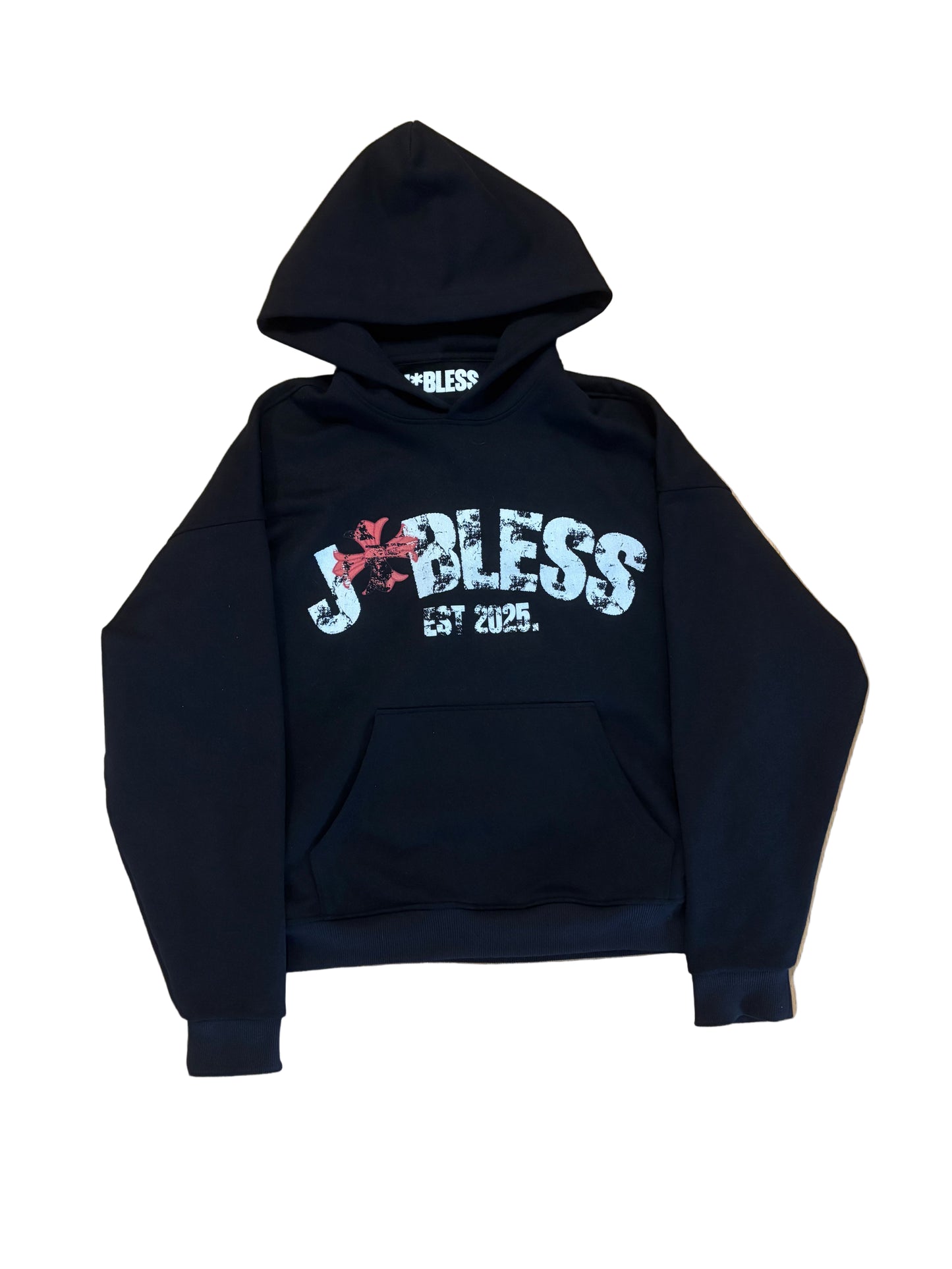 CROSS* HOODIE 470GSM BLACK