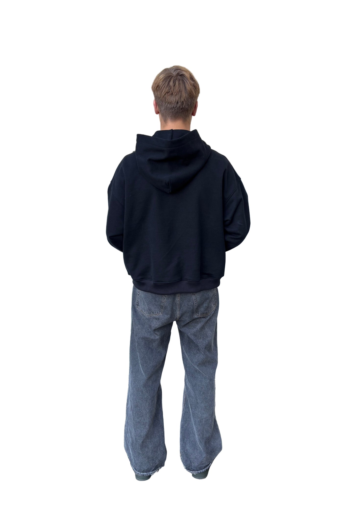 CROSS* HOODIE 470GSM BLACK